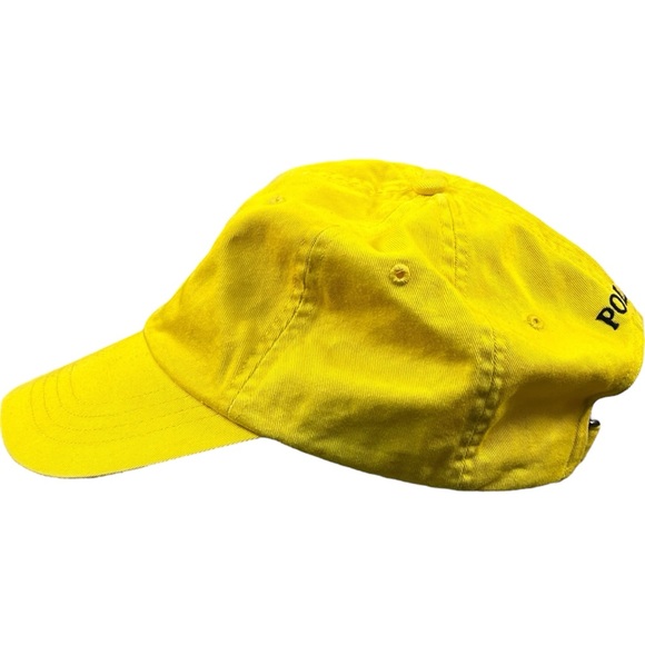 Polo Ralph Lauren Hat Cap Strapback Yellow Embroidered Pony Men's Classic Polo - Picture 2 of 7